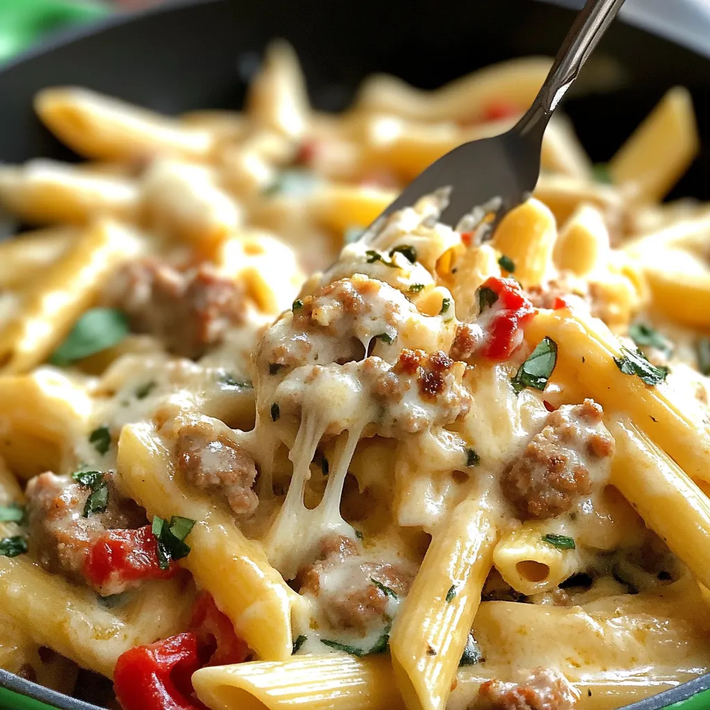 Savory Creamy Sausage Pasta
