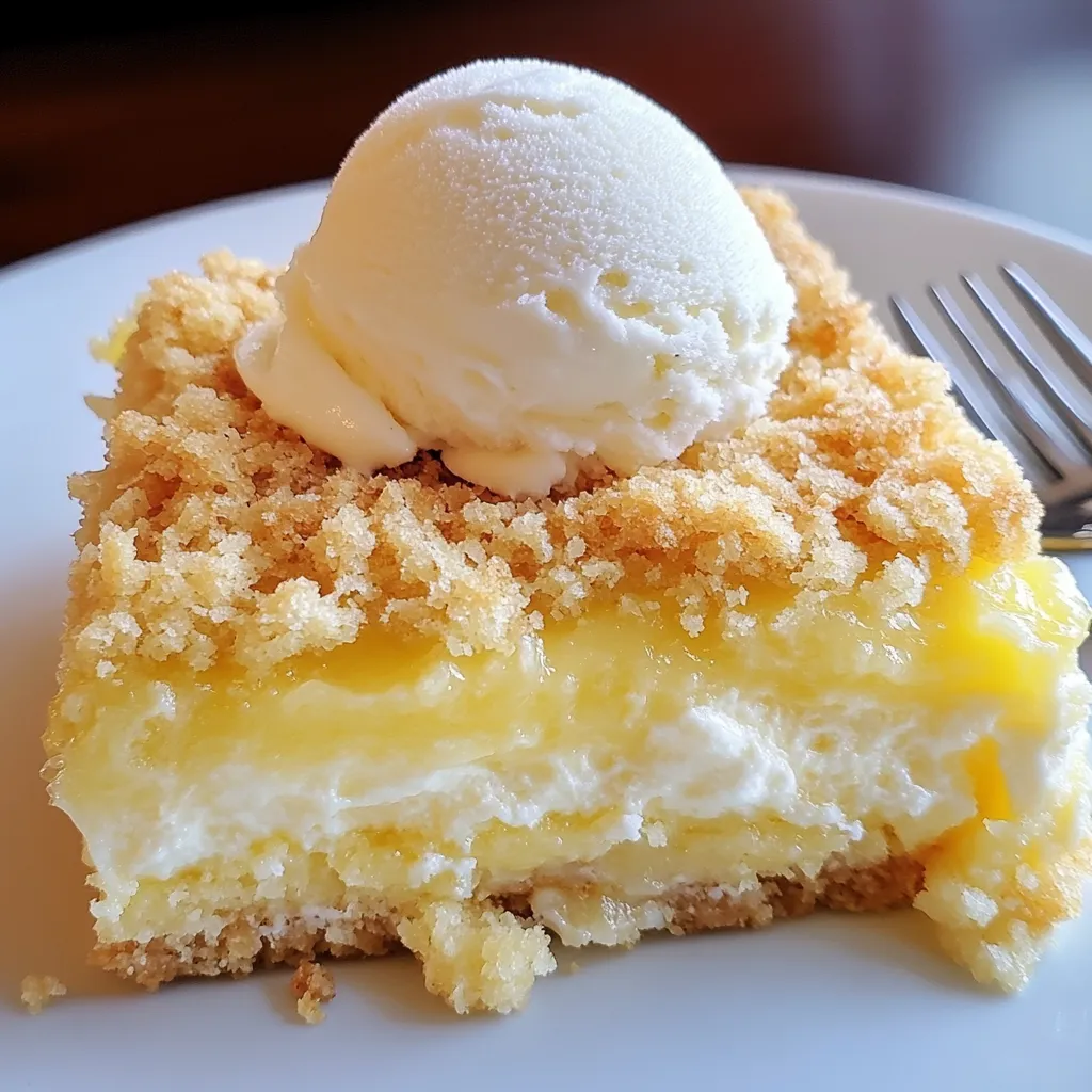 Lemon Cheese Dump Cake