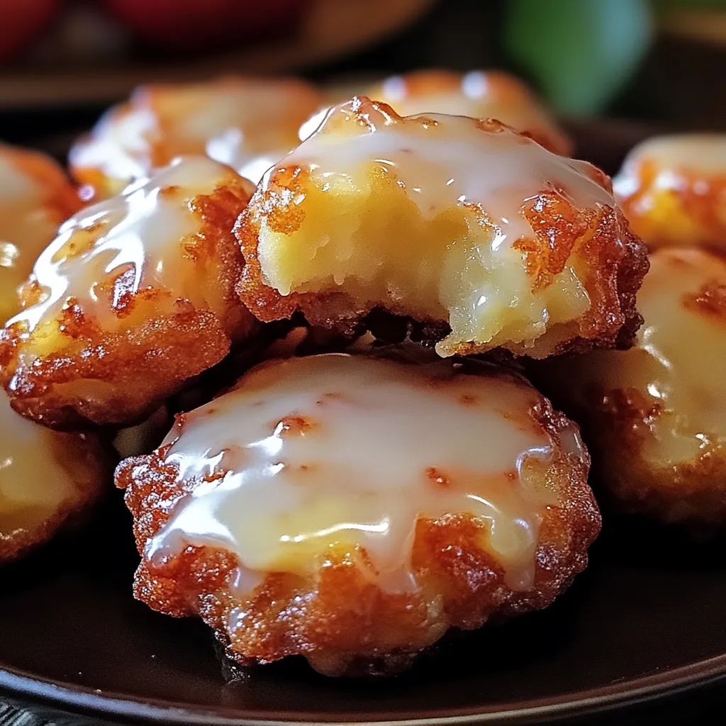 Warm and Soft Baked Apple Fritters