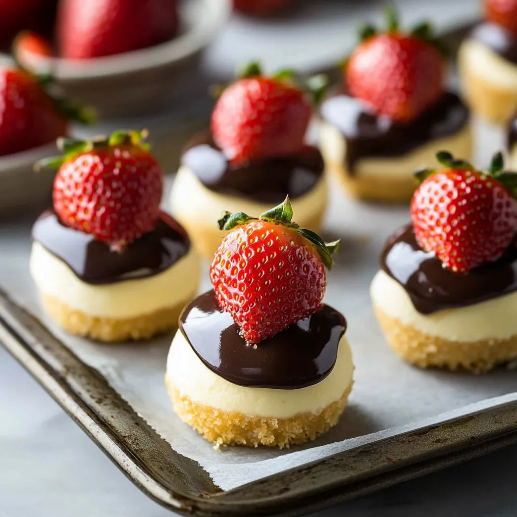 Chocolate Dipped Strawberry Cheesecake Recipe