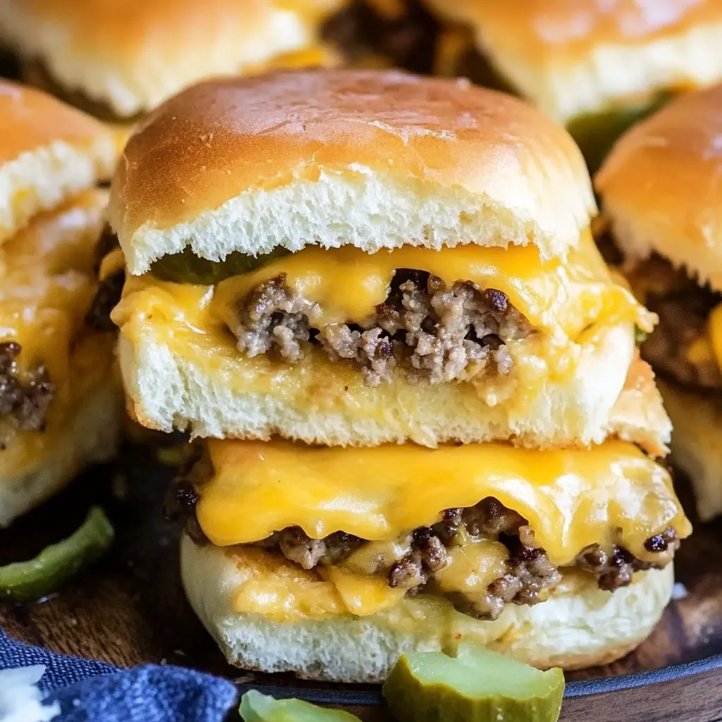 Loaded Cheeseburger Sliders