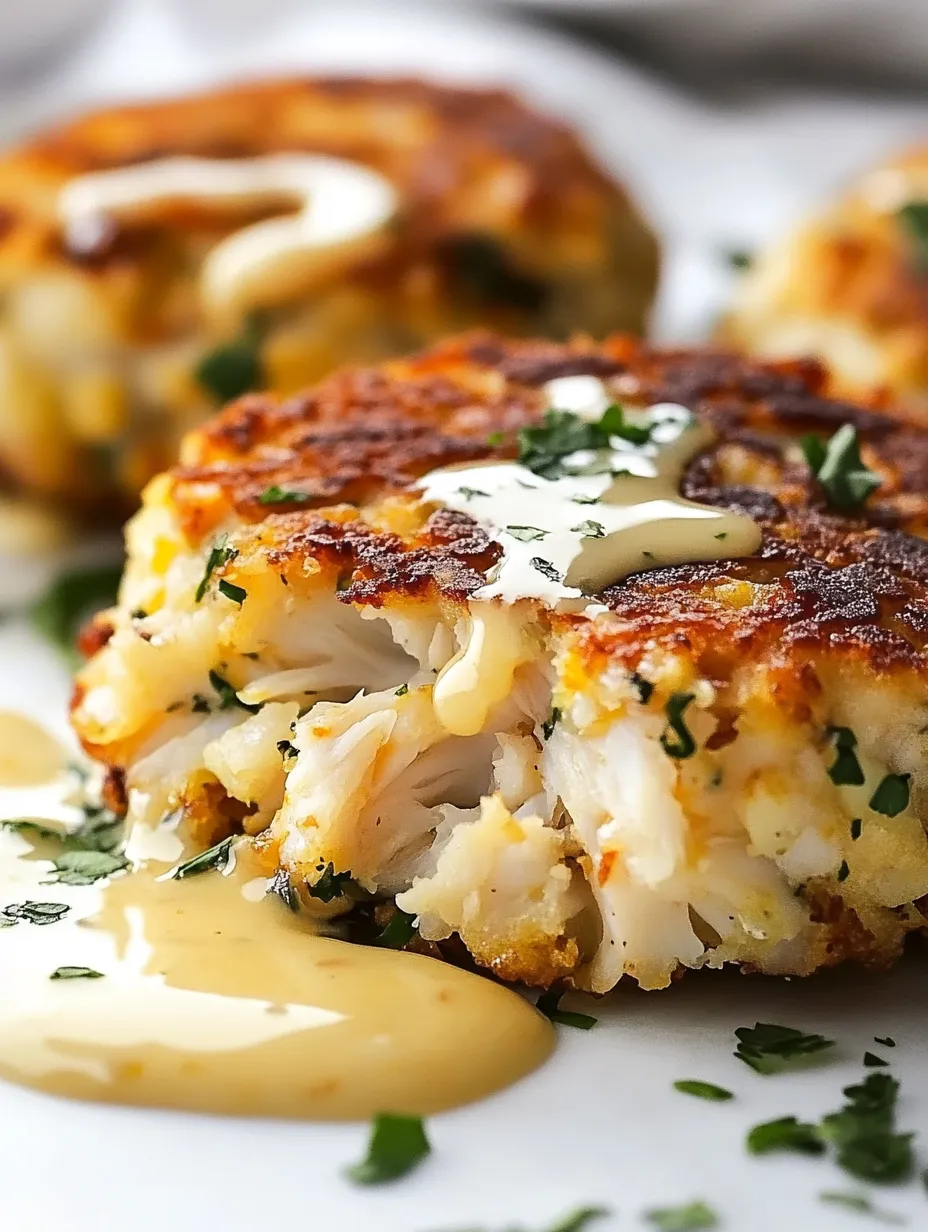 Cheddar Bay Crab Cakes with Lemon Butter Drizzle Recipe