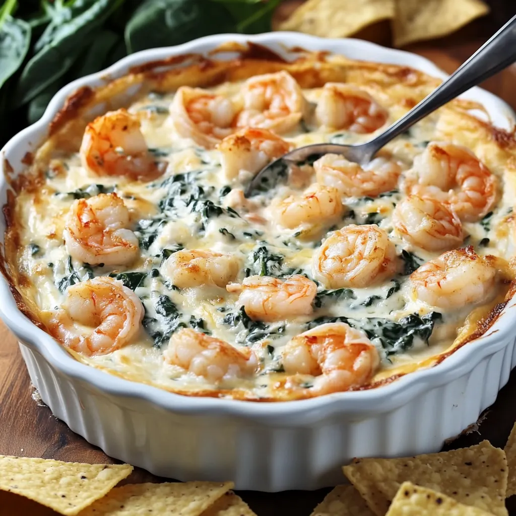 Warm and Creamy Spinach with Shrimp & Crab