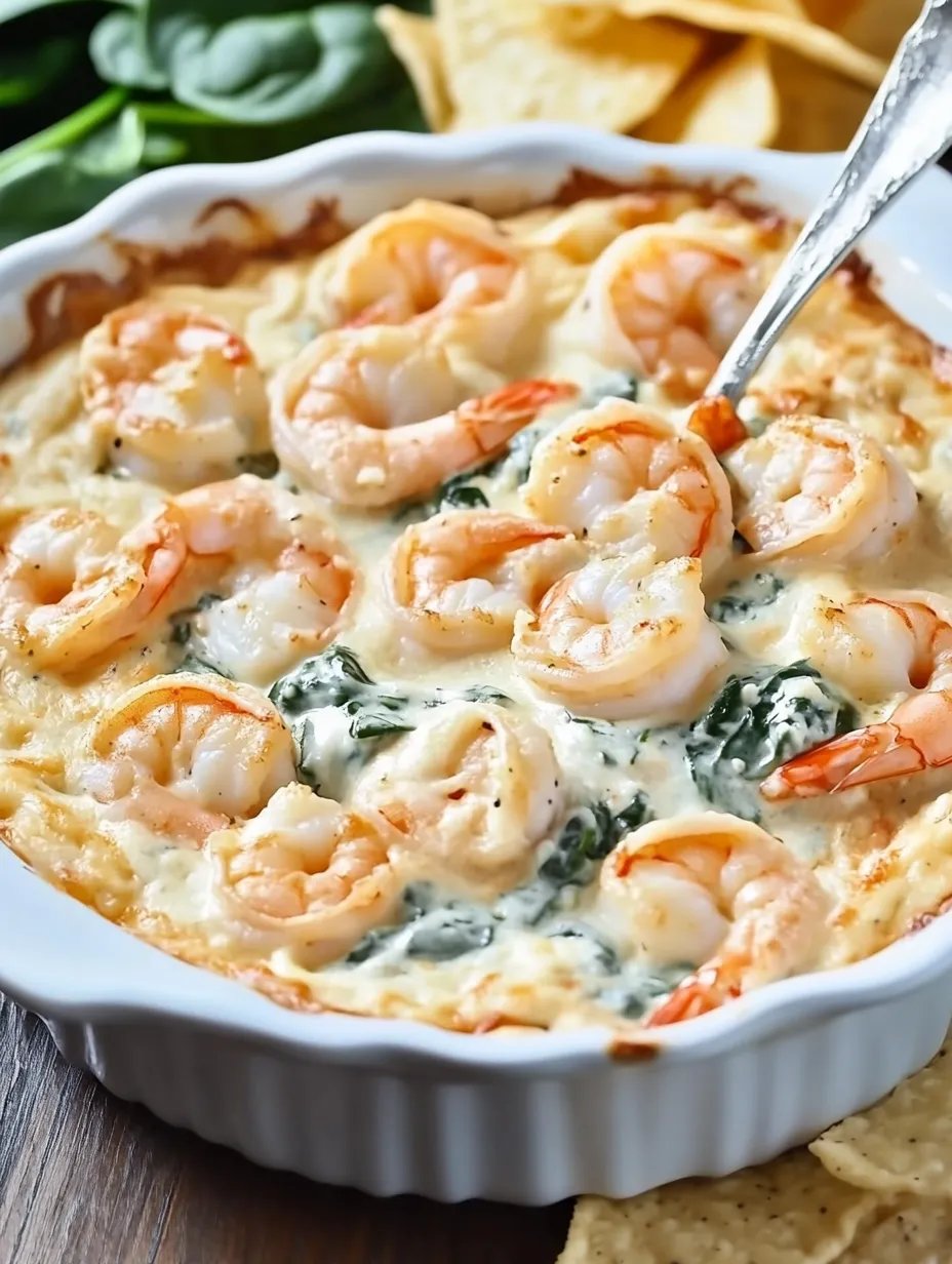 Cheesy and Creamy Shrimp & Crab Spinach Dip Recipe