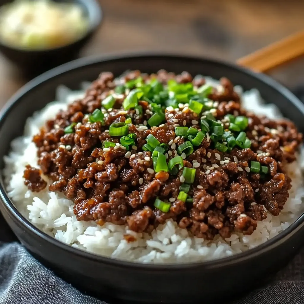 Mouthwatering Korean Ground Beef Bowl