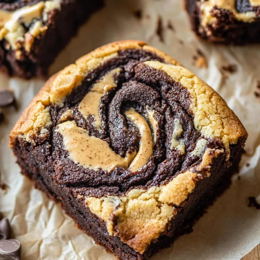 Mouthwatering chocolate and peanut butter swirled cookies with beautiful marbled patterns throughout.