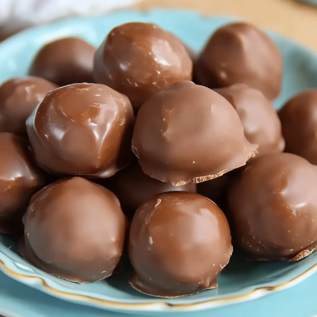 A plate filled with chocolate chip cottage cheese balls, highlighting their round shape and nutritious appeal for a healthy dessert.