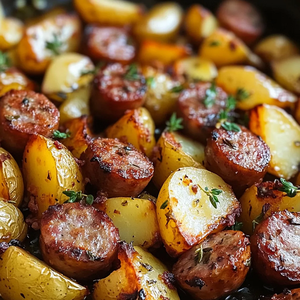 Smoked Sausage and Potatoes Dish