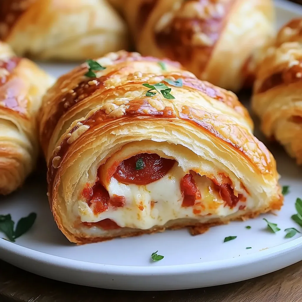 Mozzarella Pepperoni Croissant Rolls
