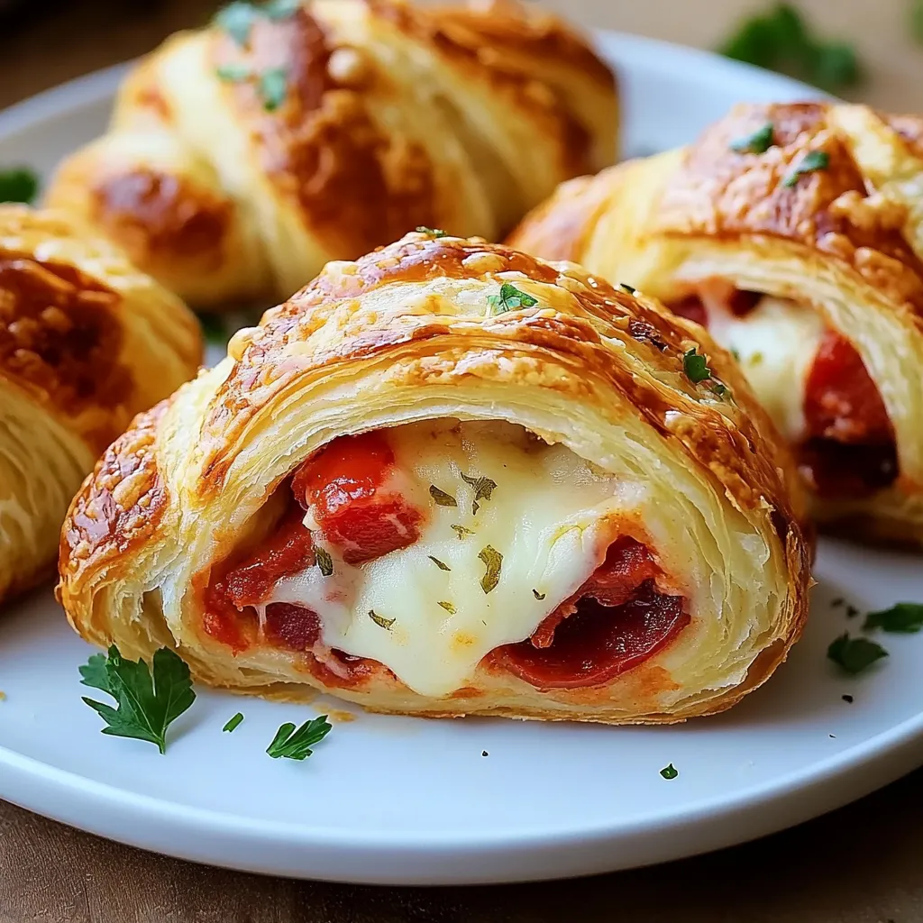 Mozzarella Pepperoni Croissant Rolls How-To