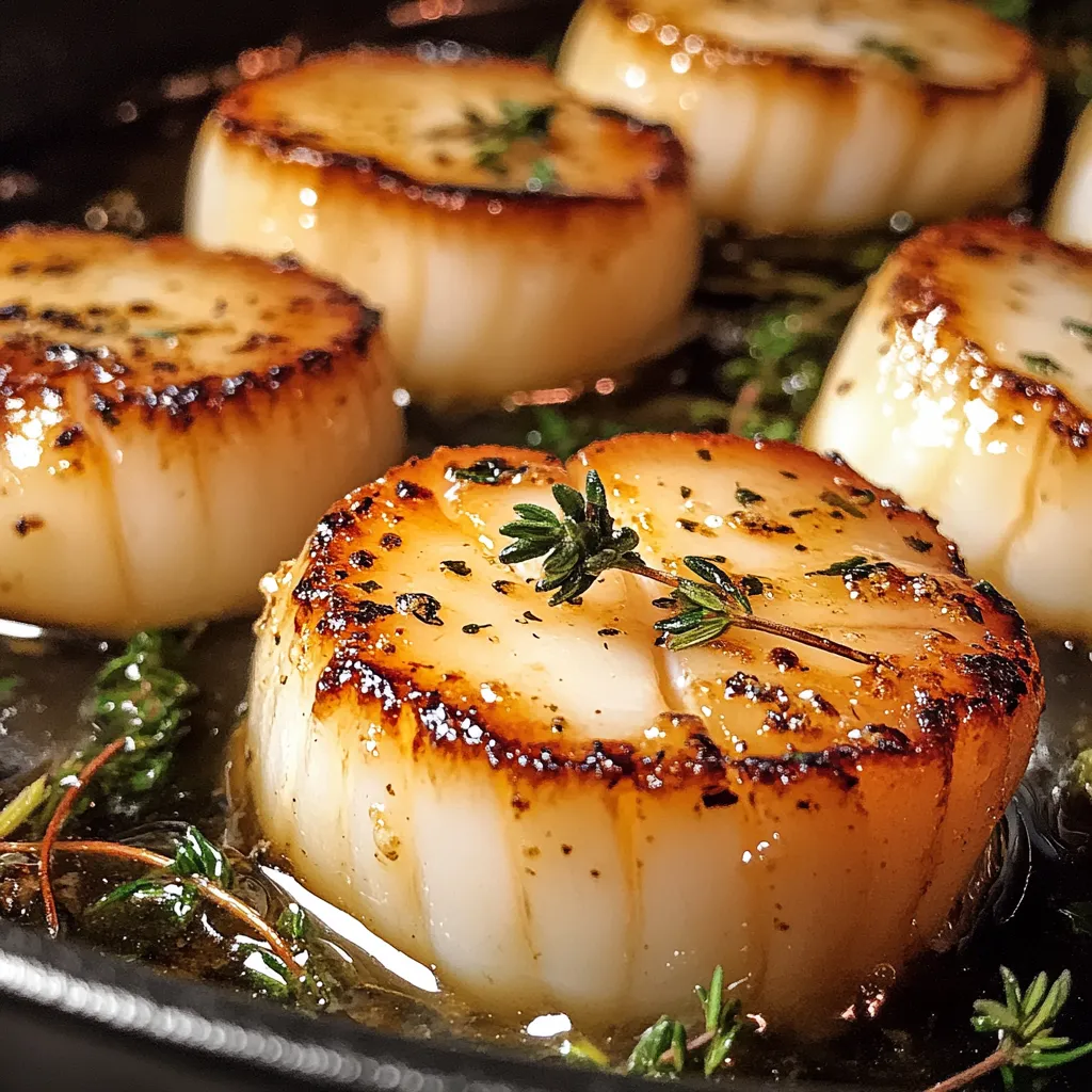 Simple Garlic Butter Baked Scallops