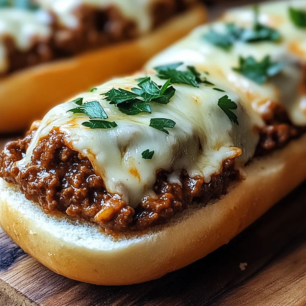 Cheesy Garlic Bread Joes