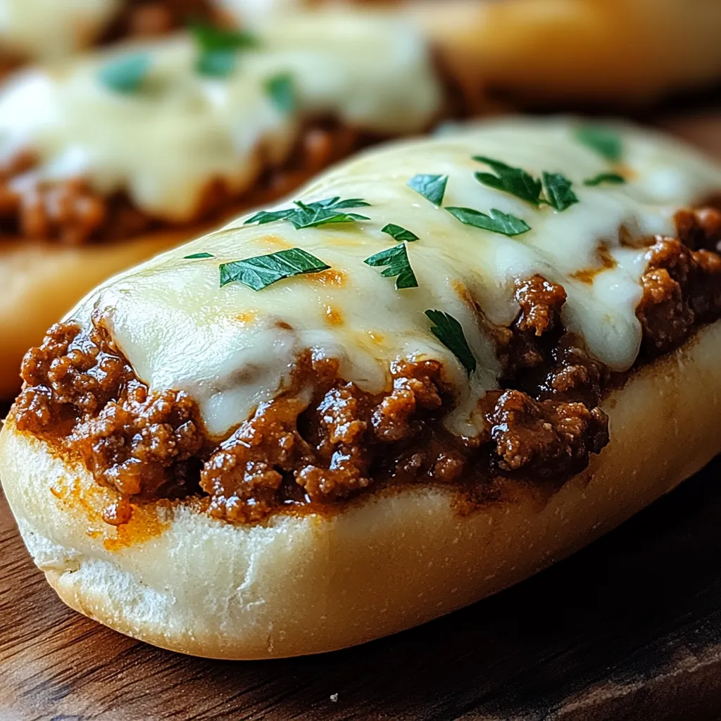 Cheesy Garlic Bread Sloppy Joes Dinner