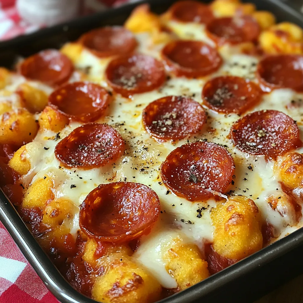 Tasty Pizza Tot Bake