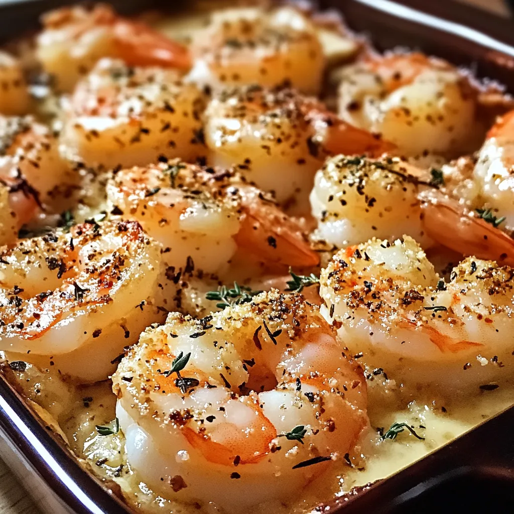 Garlic Parmesan Baked Shrimp Recipe