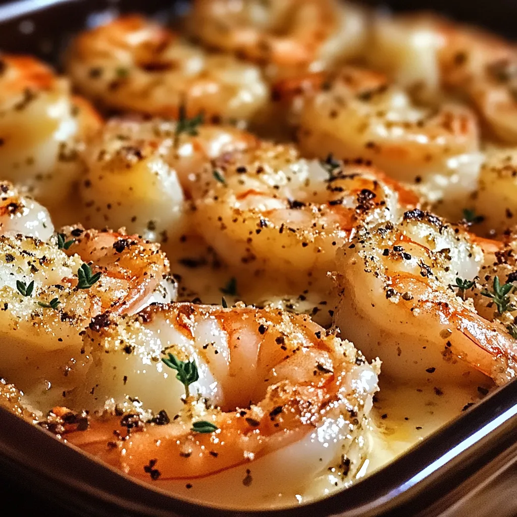 Easy Garlic Parmesan Baked Shrimp