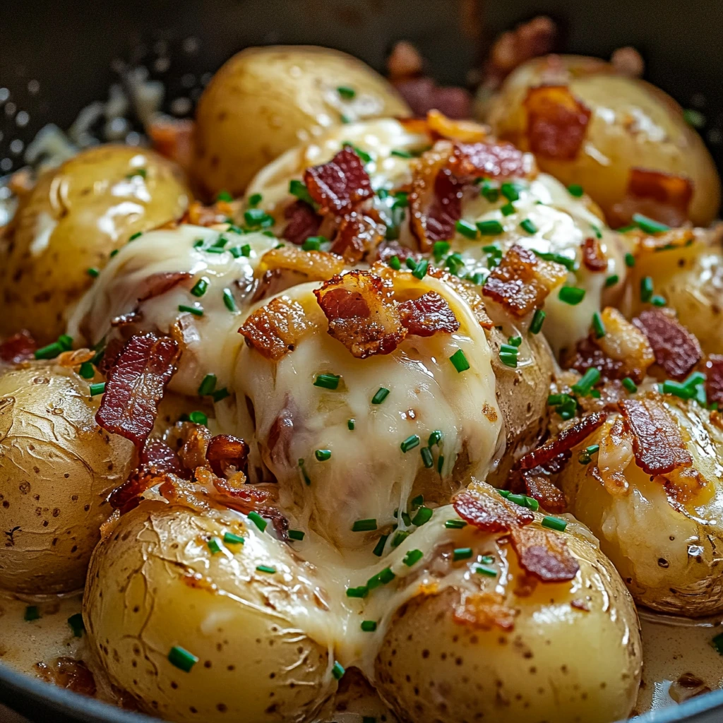 Irresistible Mississippi Mud Potatoes showing off its incredible mix of flavors and eye-catching appearance.