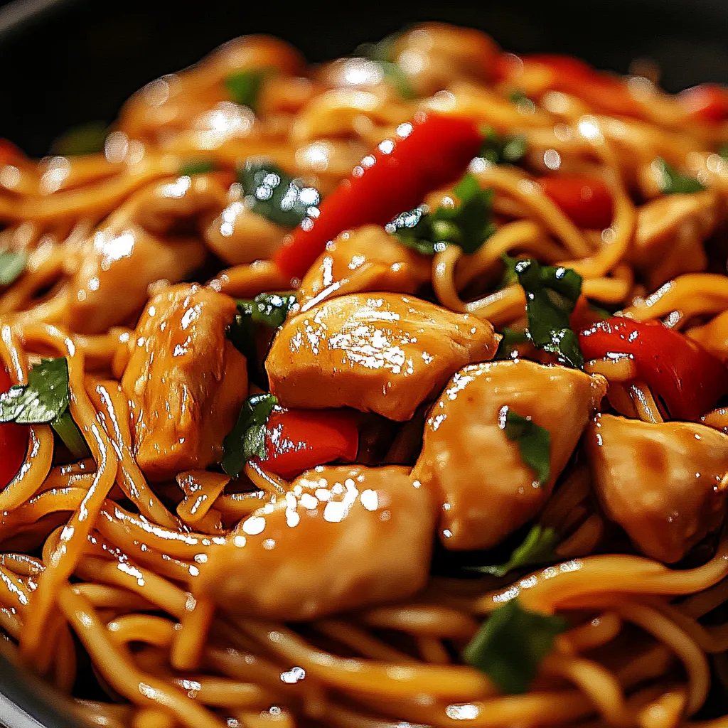 Tasty Chicken Spaghetti Lo Mein