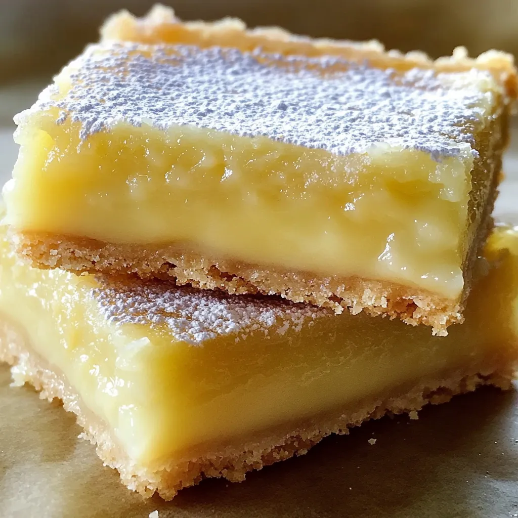 Bright Lemon Squares on Tray