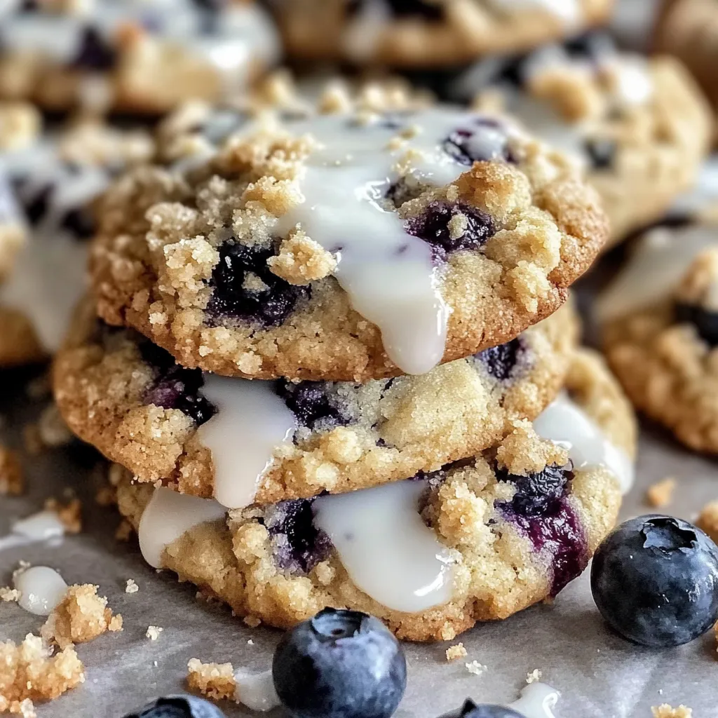 Blueberry Muffin Cookies with Streusel Topping – A Bakery-Worthy Treat!