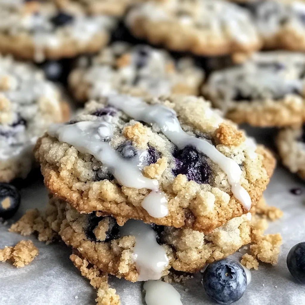 Blueberry Muffin Cookies with Crunchy Streusel – Bakery-Style!
