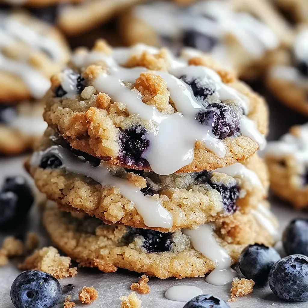 Tasty Blueberry Muffin Cookies with Crunchy Streusel – Bakery-Style!
