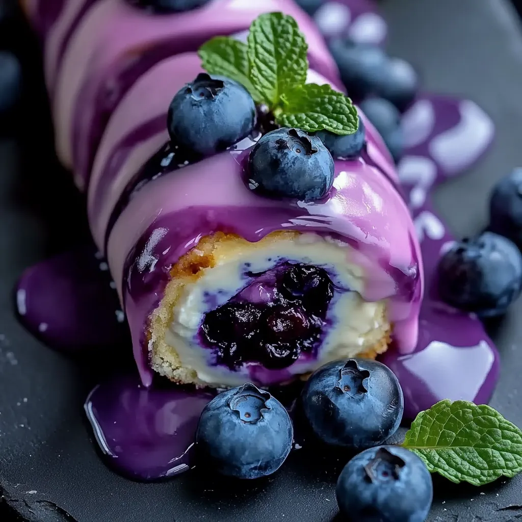 Simple Blueberry Cheesecake Rolls
