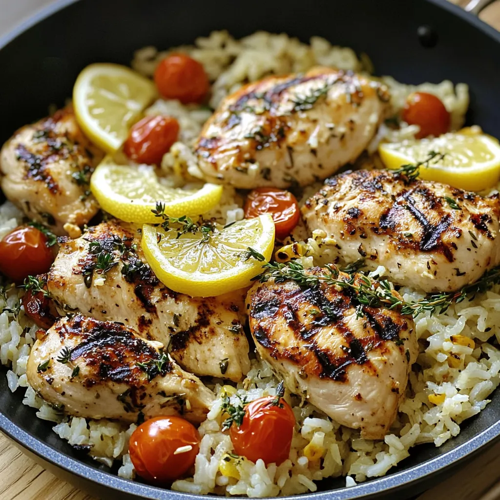 Tasty Greek Lemon Chicken and Rice