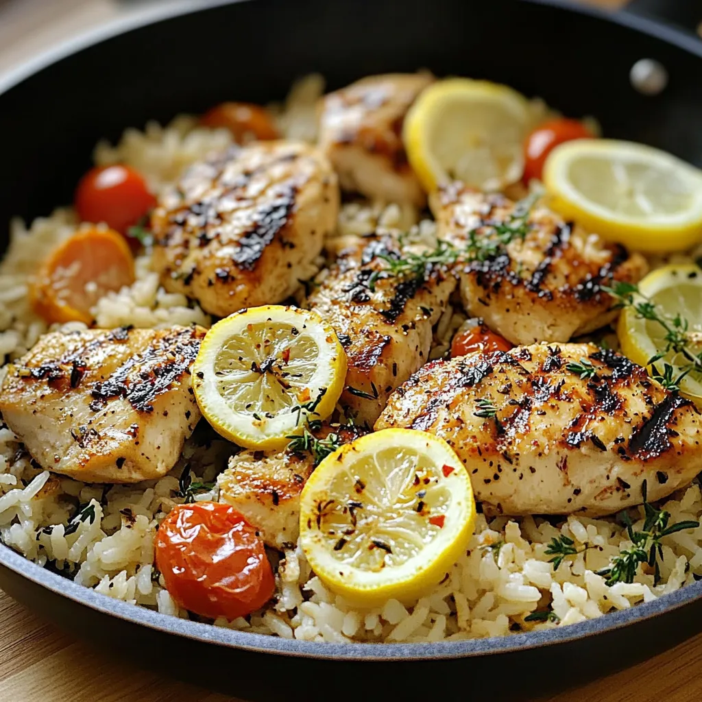 Simple Greek Lemon Chicken with Tasty Rice