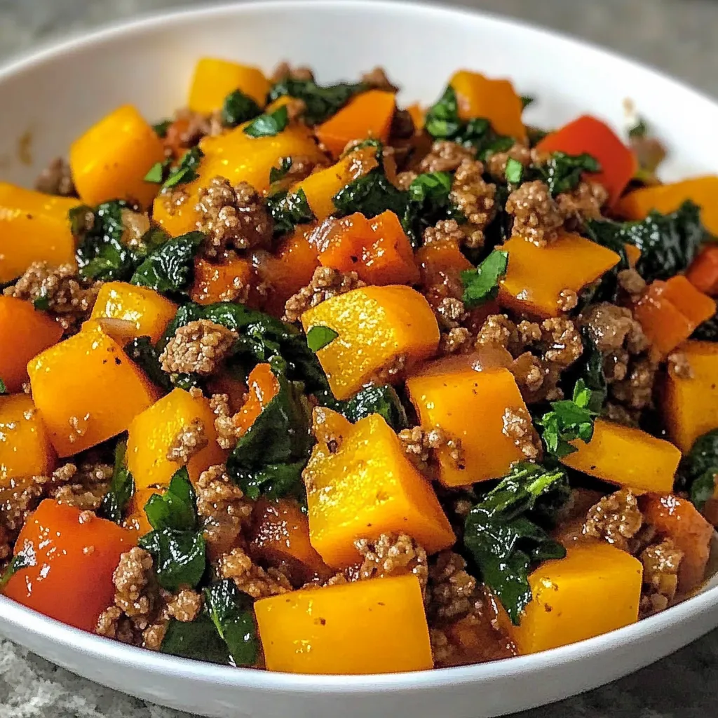 Ground Turkey Sweet Potato Skillet