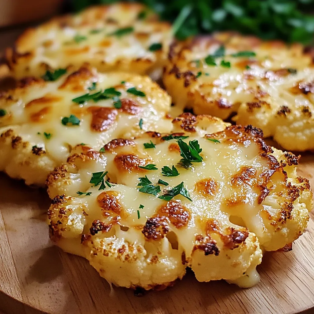 Cauliflower with Golden Cheese