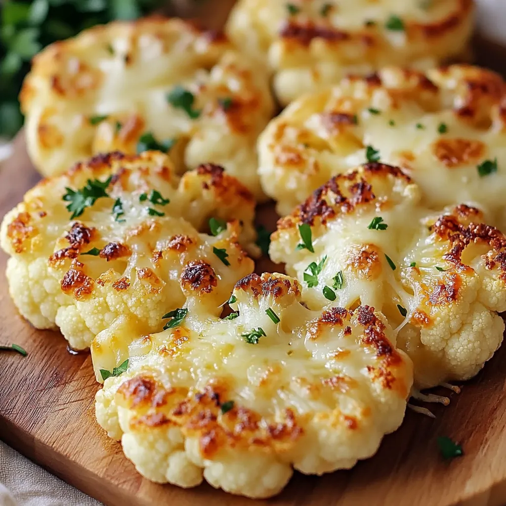 Easy Cheesy Cauliflower Steaks