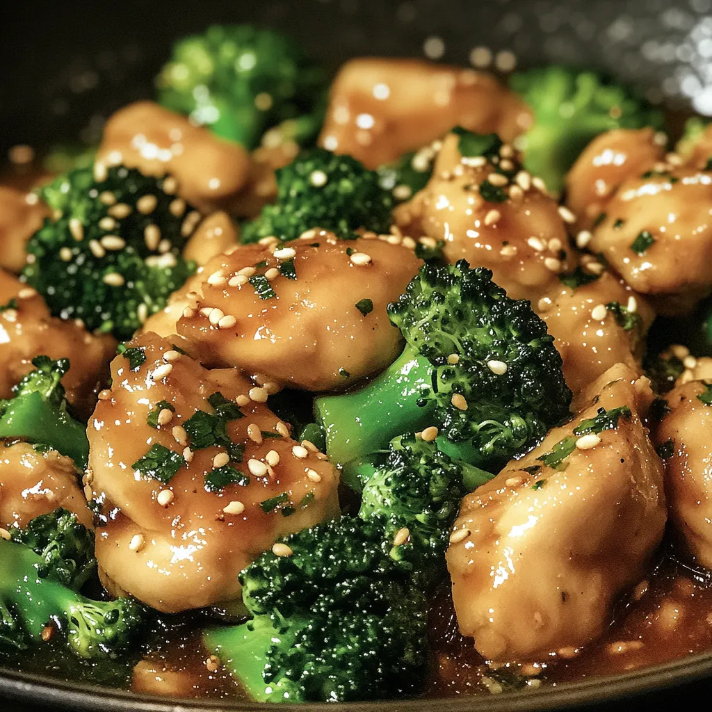 Garlic Chicken Broccoli Spinach