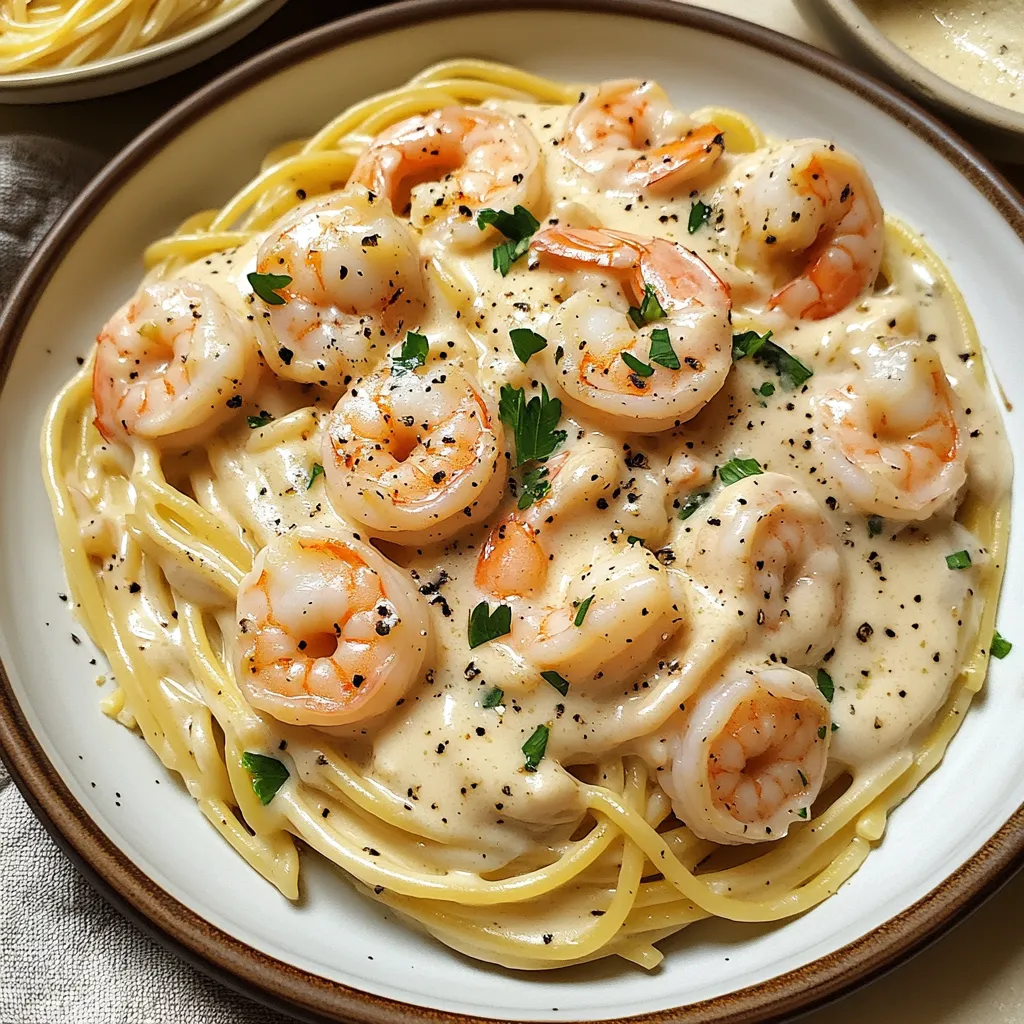 Garlic Shrimp Pasta Dish