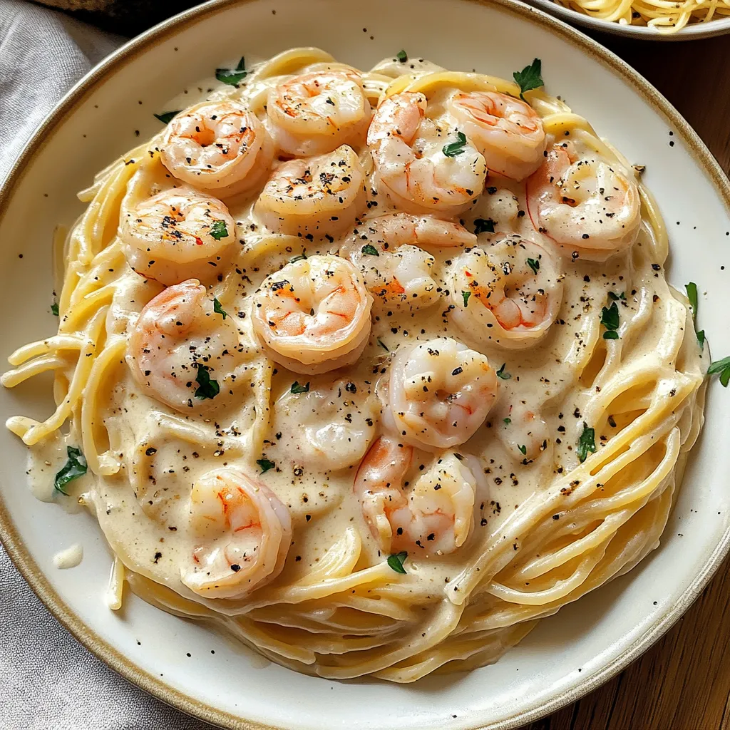 Creamy Garlic Shrimp Pasta Recipe
