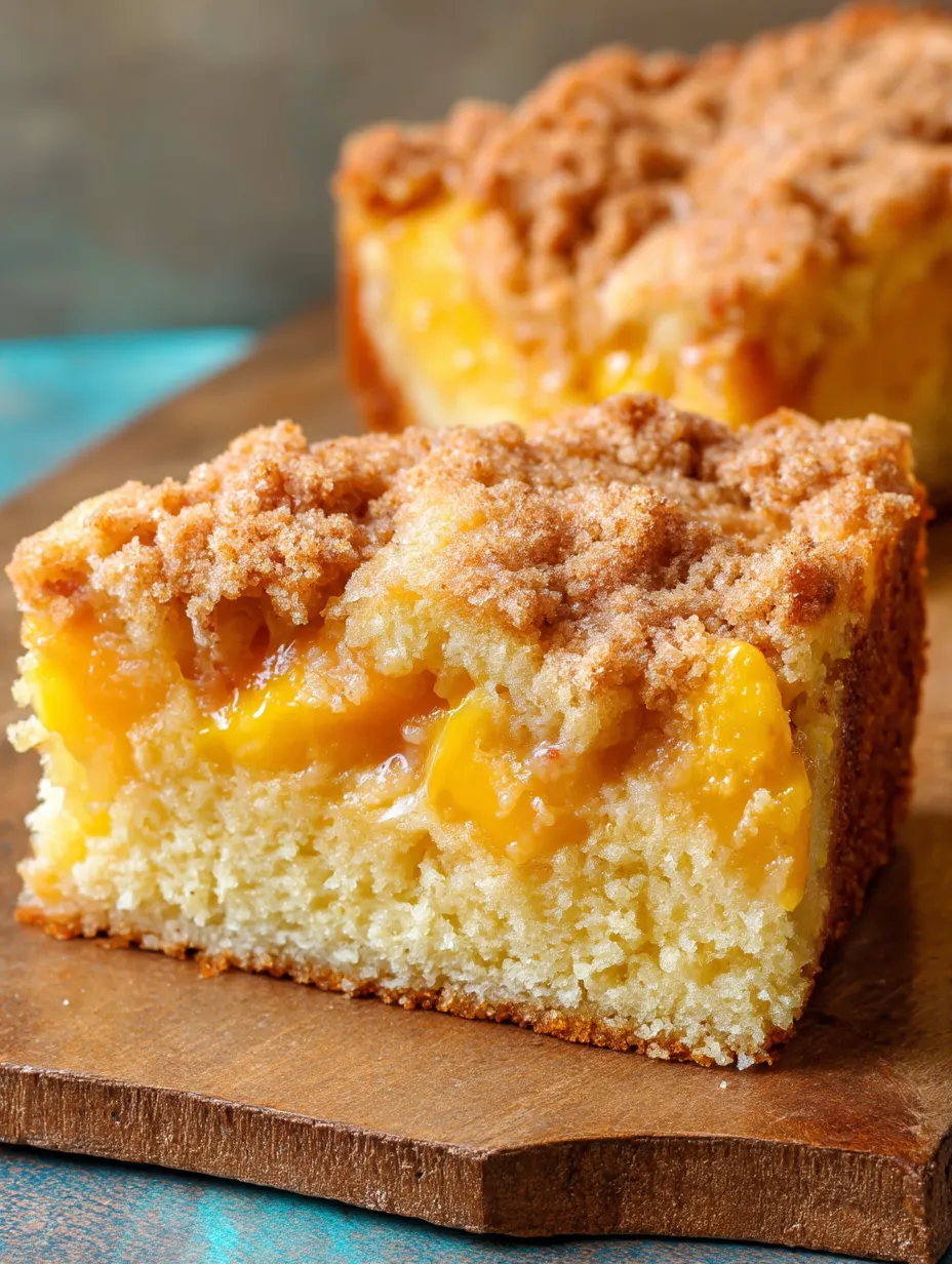 A slice of cake with a yellow filling.