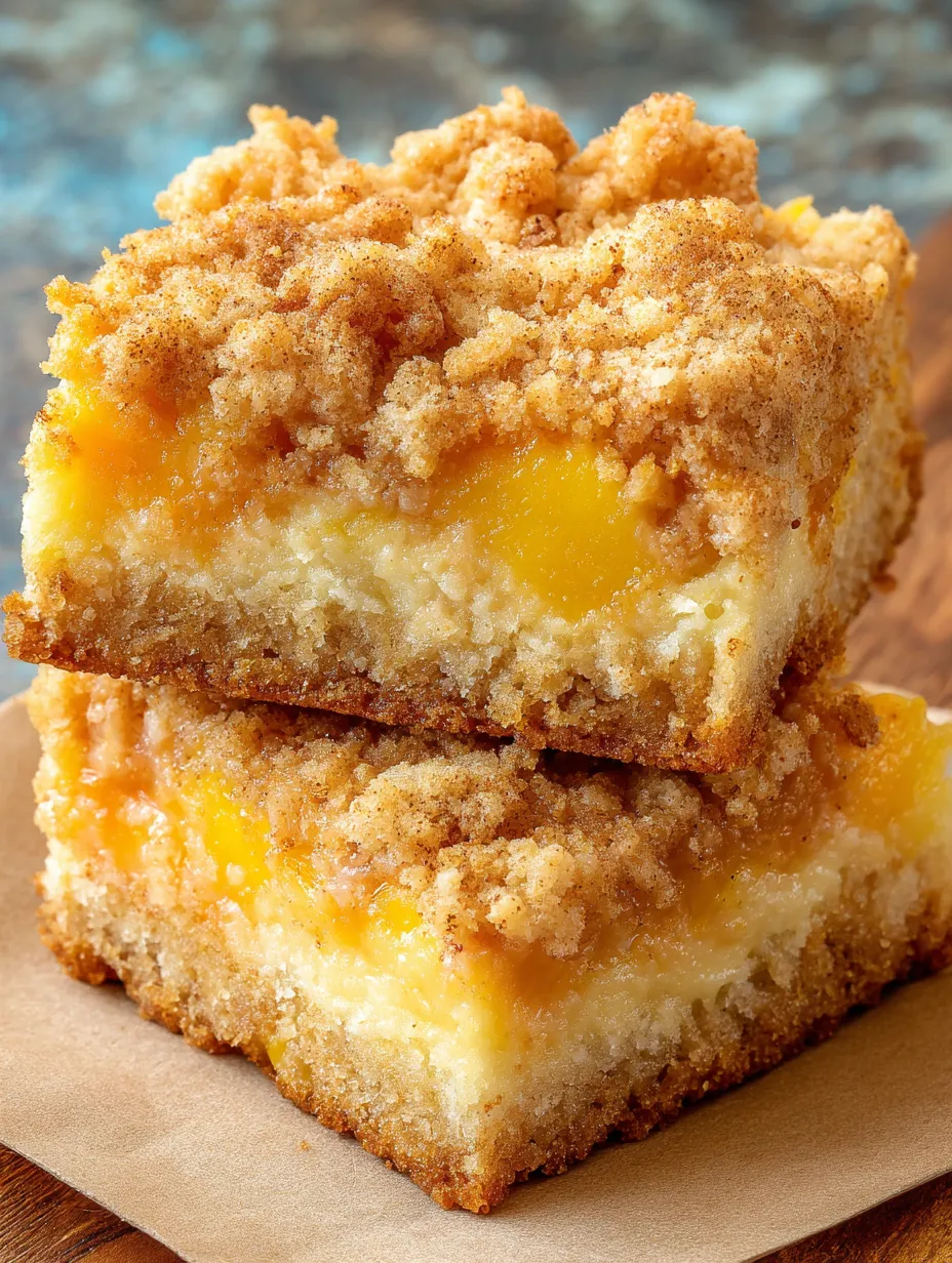 A stack of cake squares.