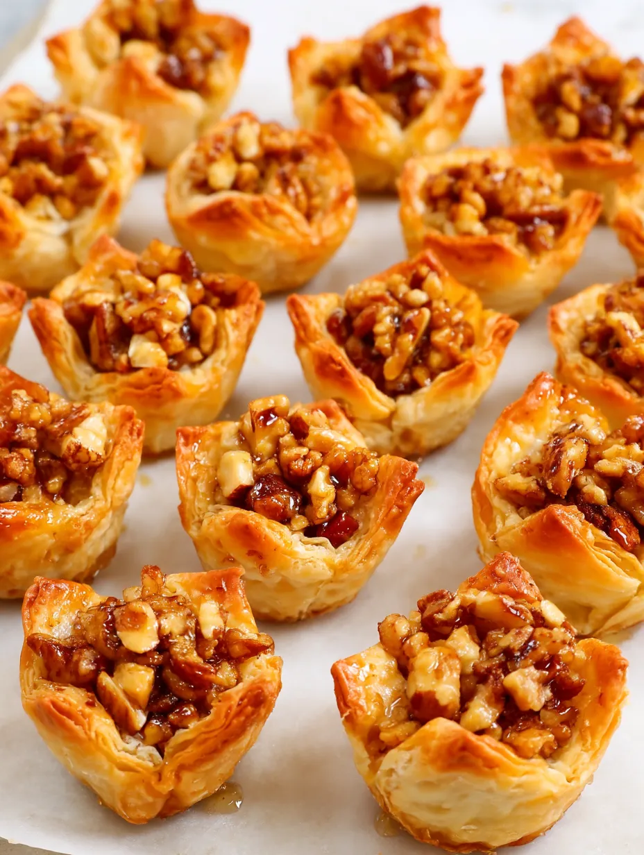 A close up of a pastry with nuts.