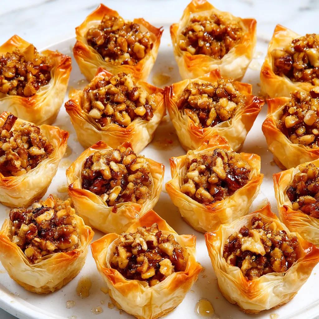 A plate of pastry filled with nuts.