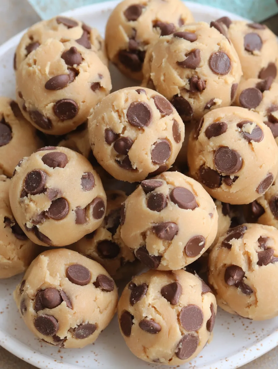 Chocolate chip cookies on a plate.