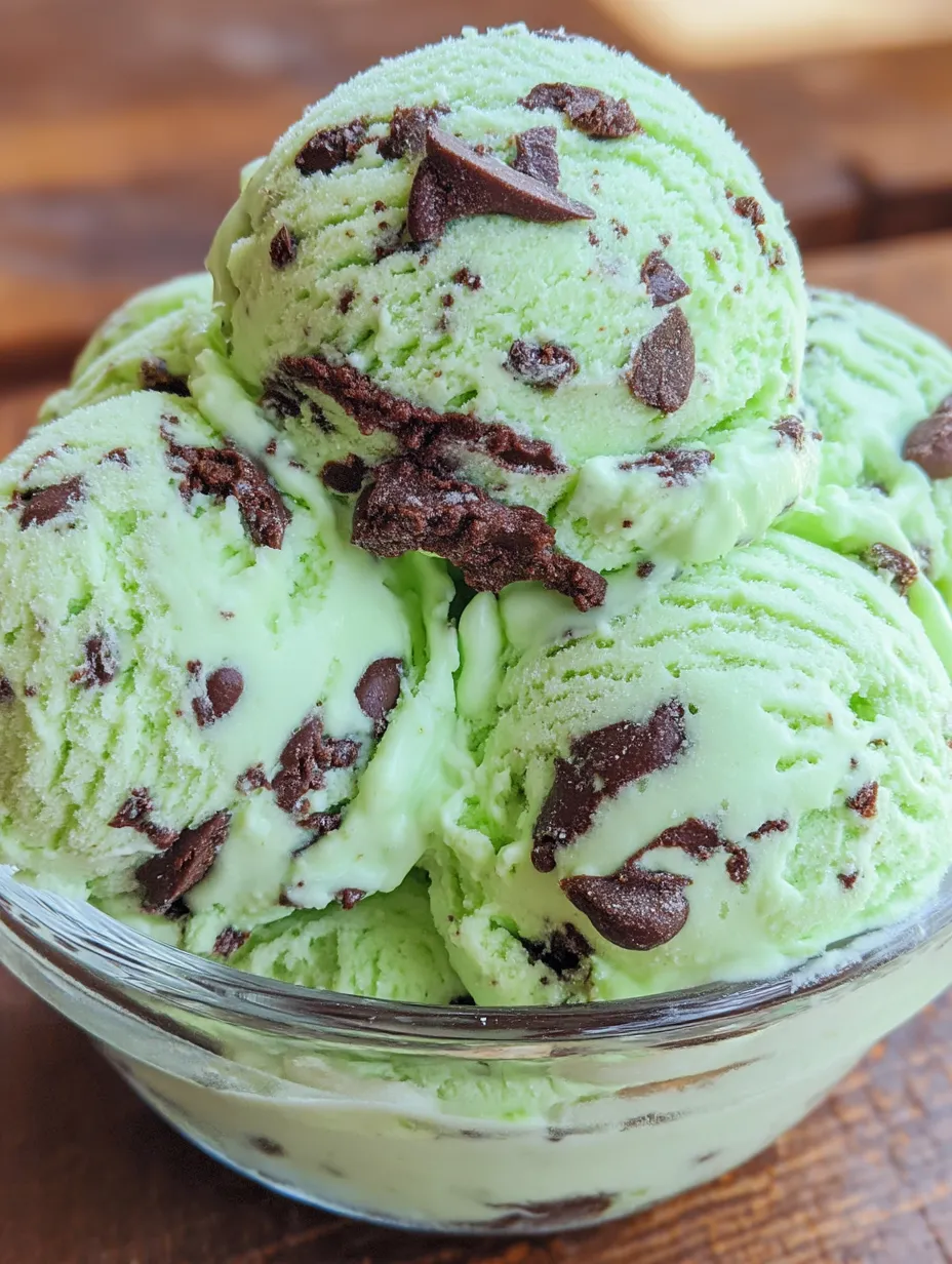 A bowl of ice cream with chocolate chips.