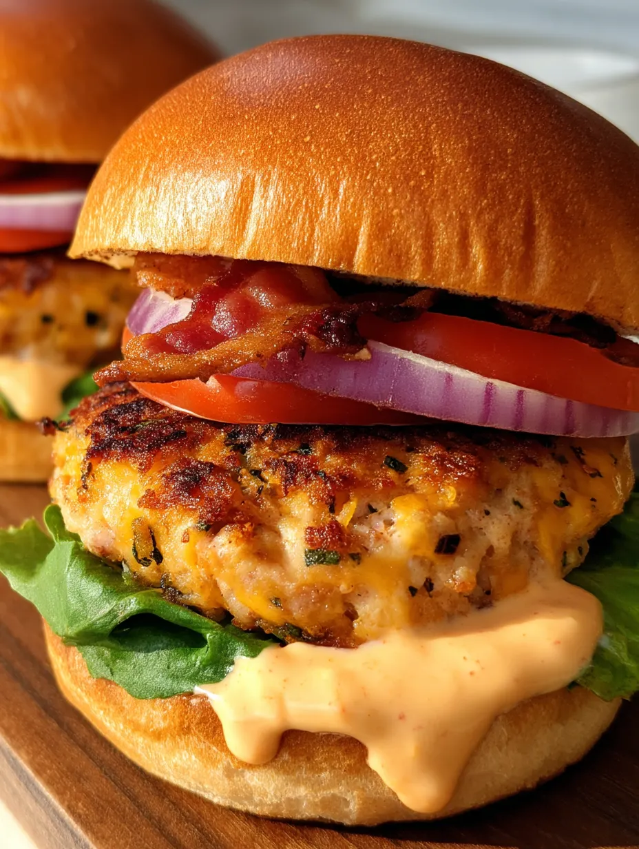 A burger with bacon and tomato.