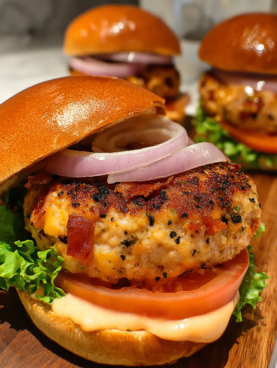 A hamburger with onions and bacon.