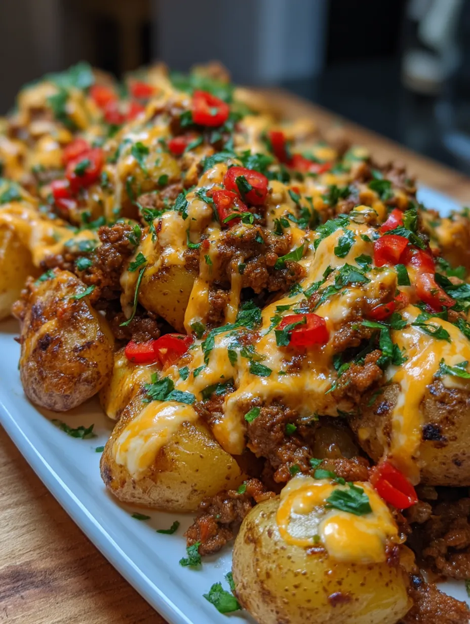 A plate of food with potatoes and meat.