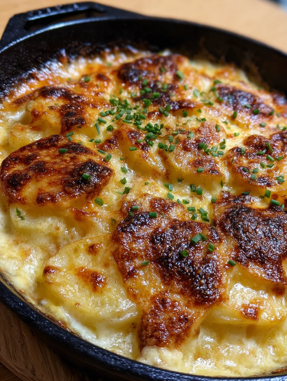 A close up of a baked dish with cheese and herbs.